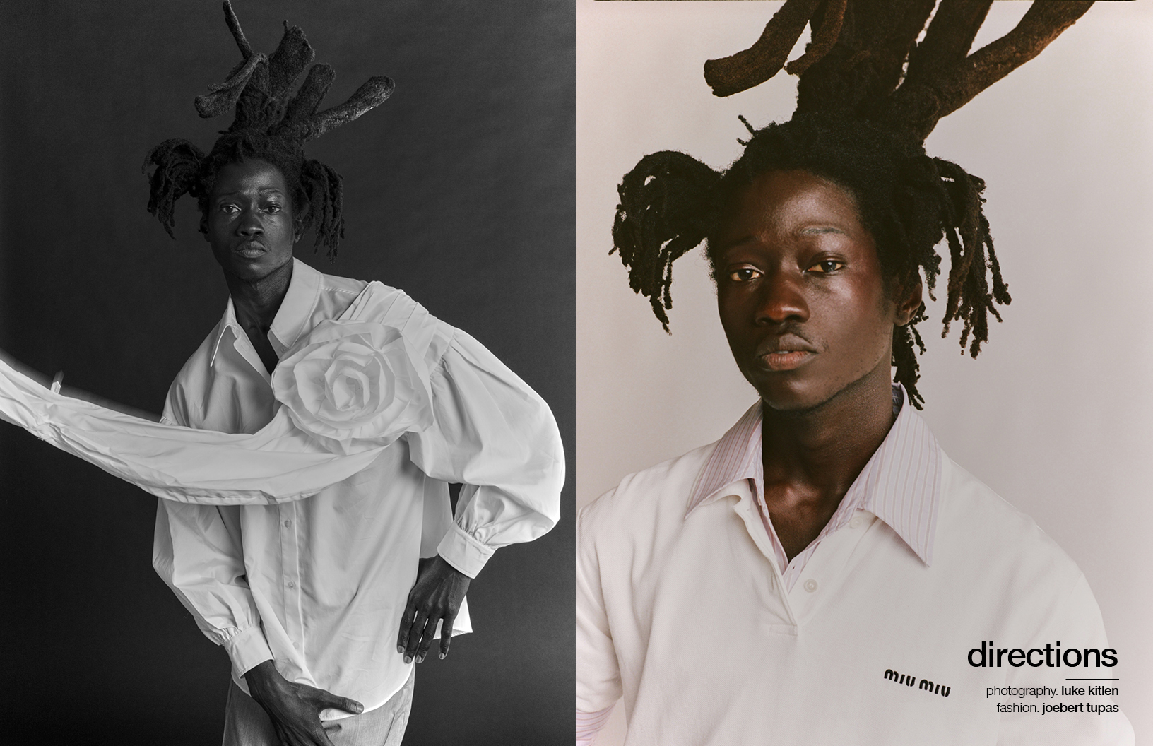 Directions for Schön! Magazine, makeup by Gabriel Barse