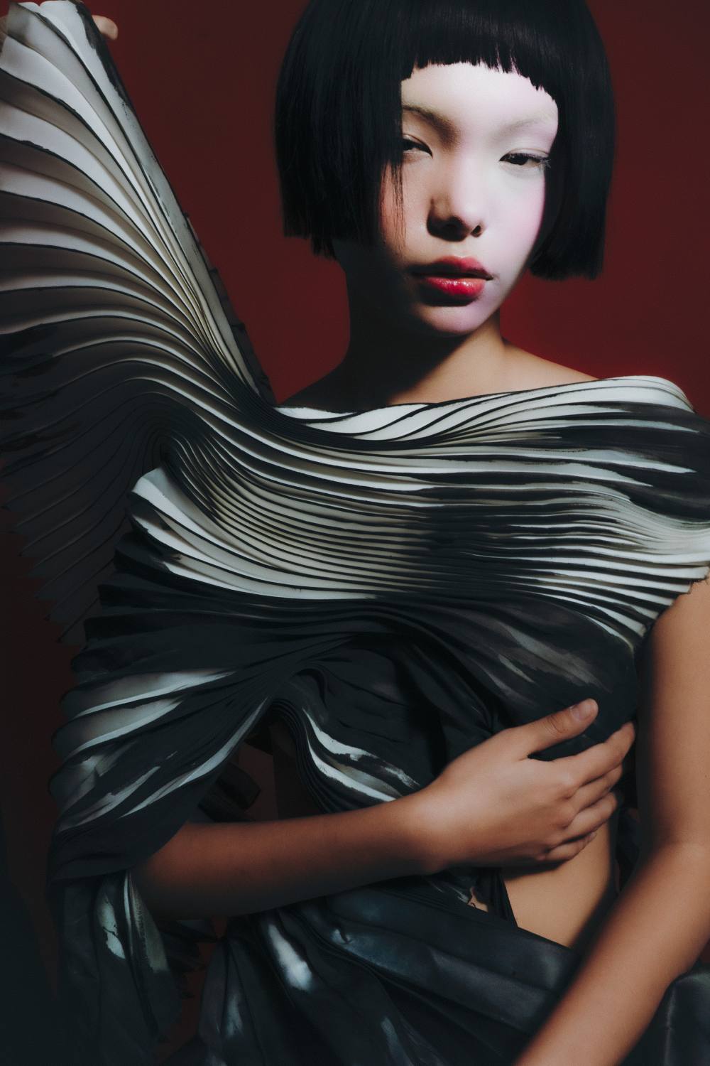 Nomad beauty editorial for Institute, makeup by Gabriel Barse